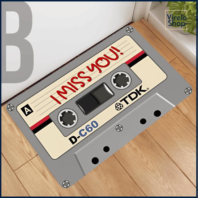 Alfombra de baño antideslizante estilo vintage - 90's