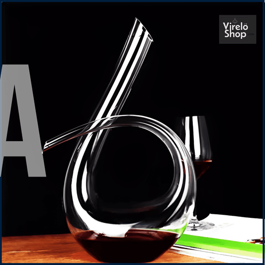 Carafe à vin en cristal au design extravagant - CURVE