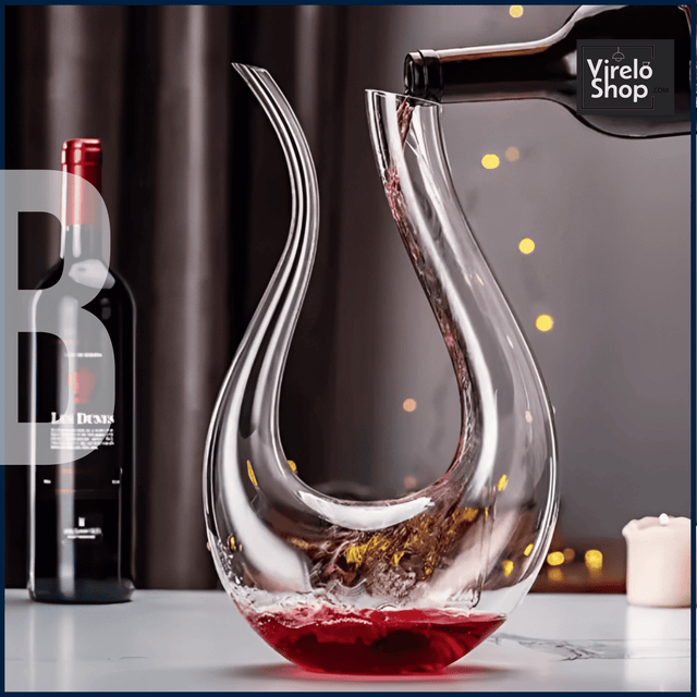 Carafe à vin en cristal au design extravagant - CURVE
