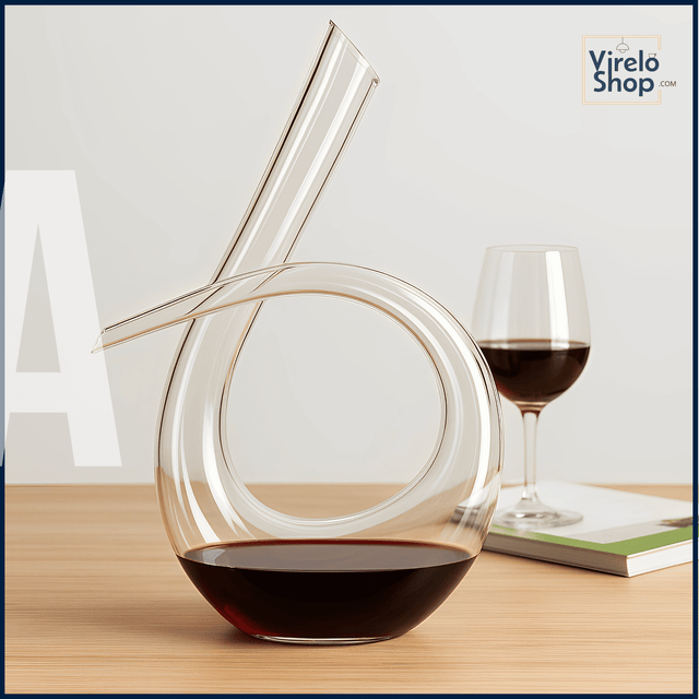 Carafe à vin en cristal au design extravagant - CURVE