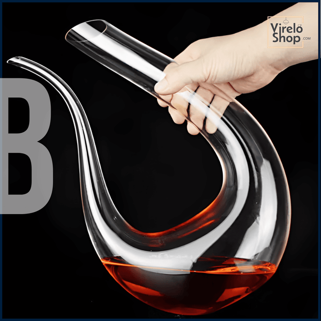 Carafe à vin en cristal au design extravagant - CURVE