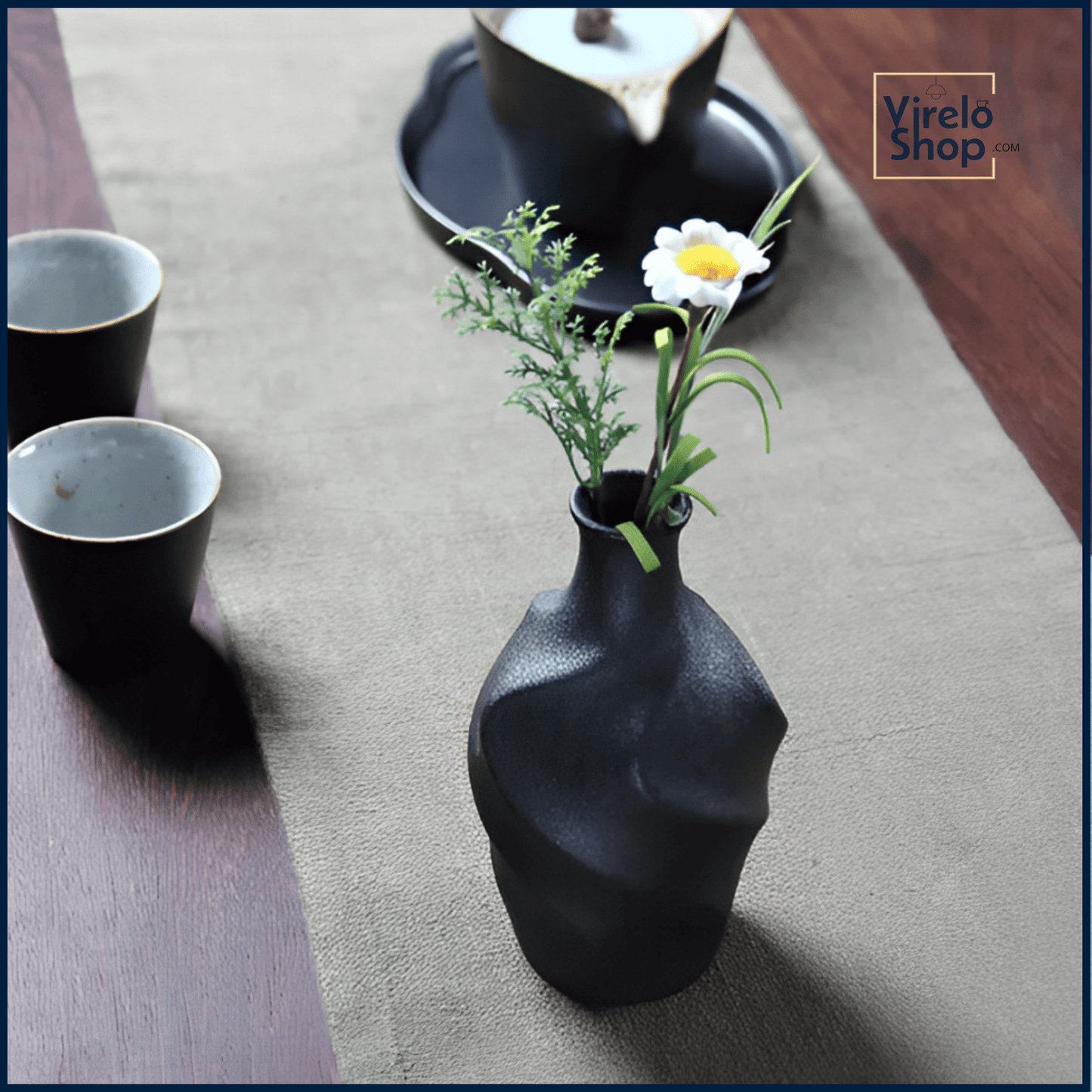 Keramikvase im japanischen Stil - SAKURA