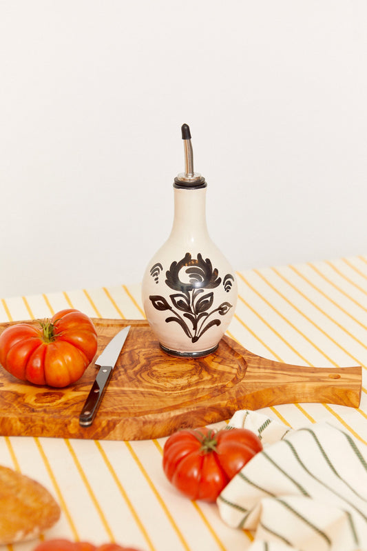 Bidon d'huile en céramique noire Granada