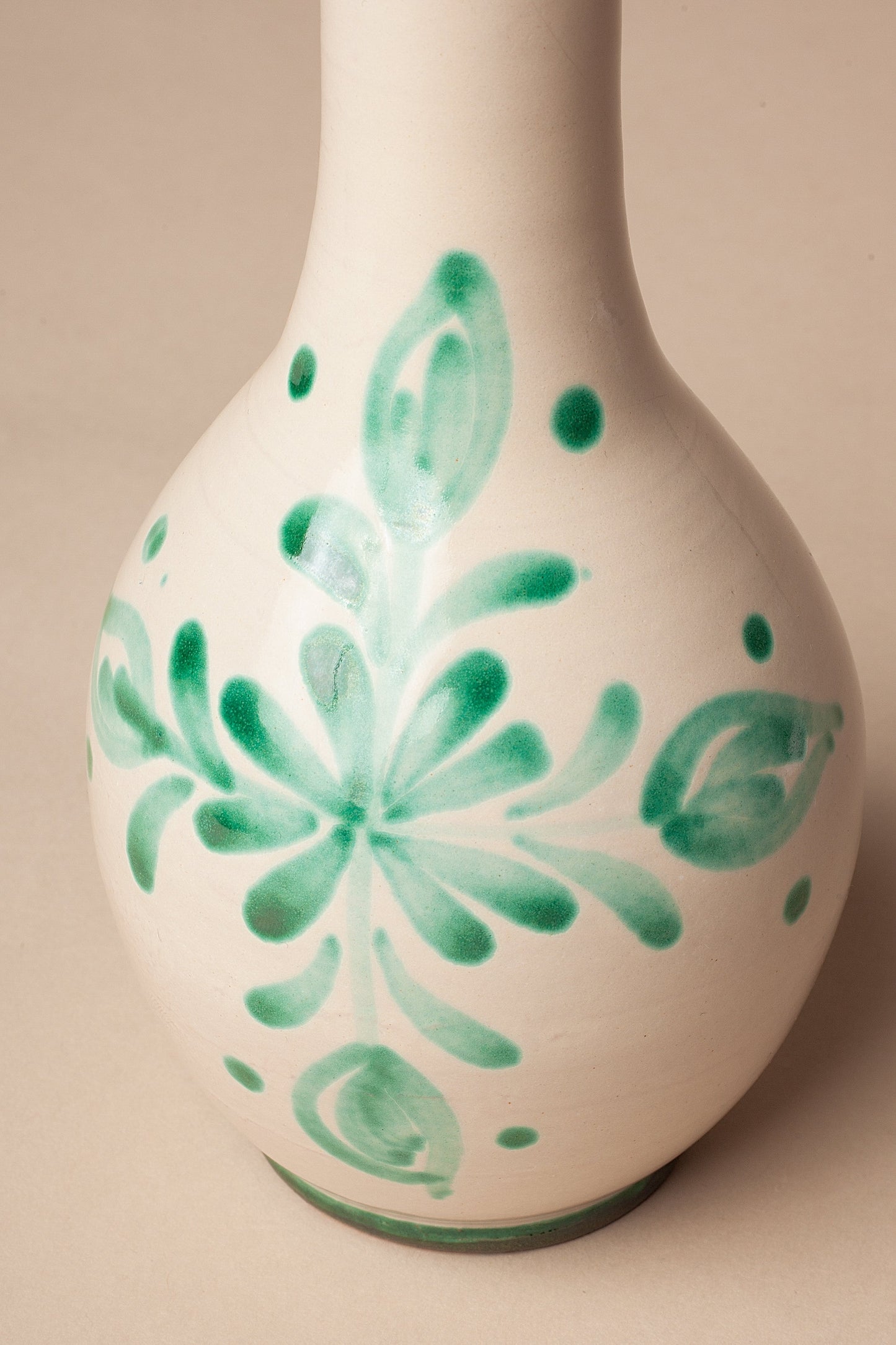 Bidon d'huile en céramique verte Granada