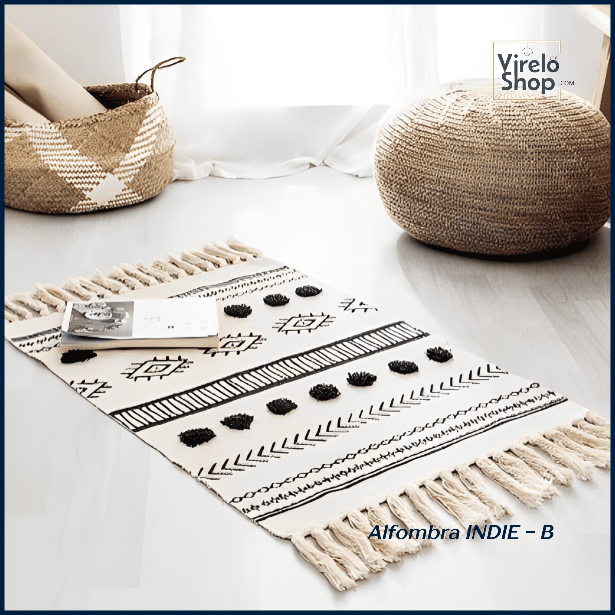 Alfombra tejida a mano - INDIE