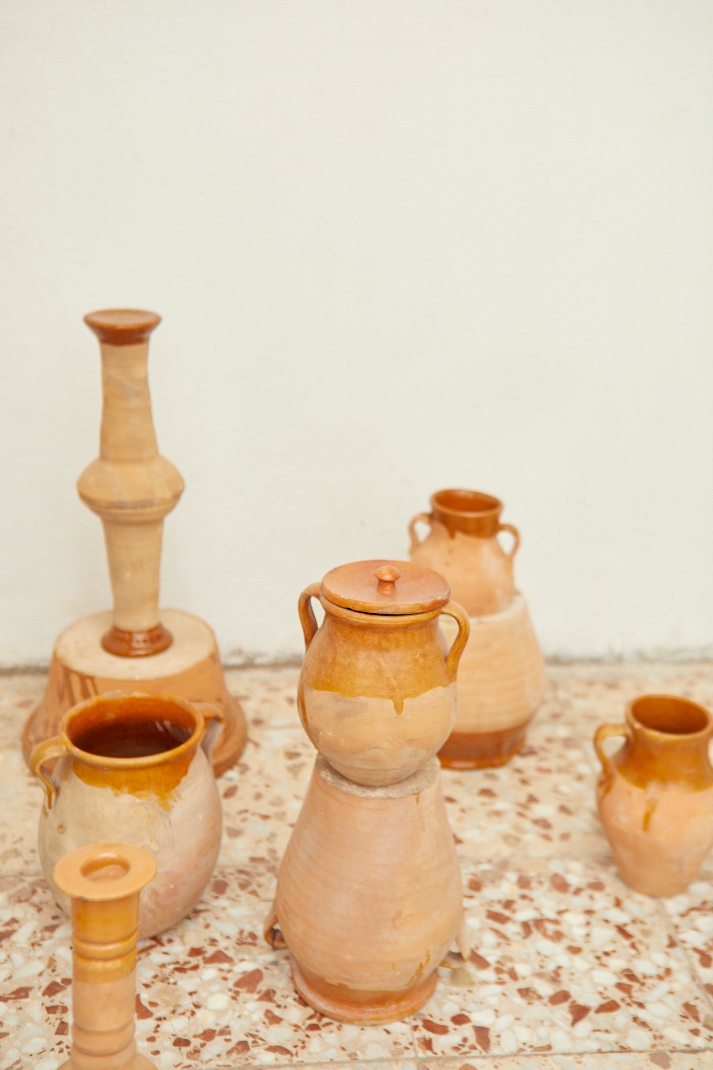 Kerzenständer aus Ton (2er-Pack)