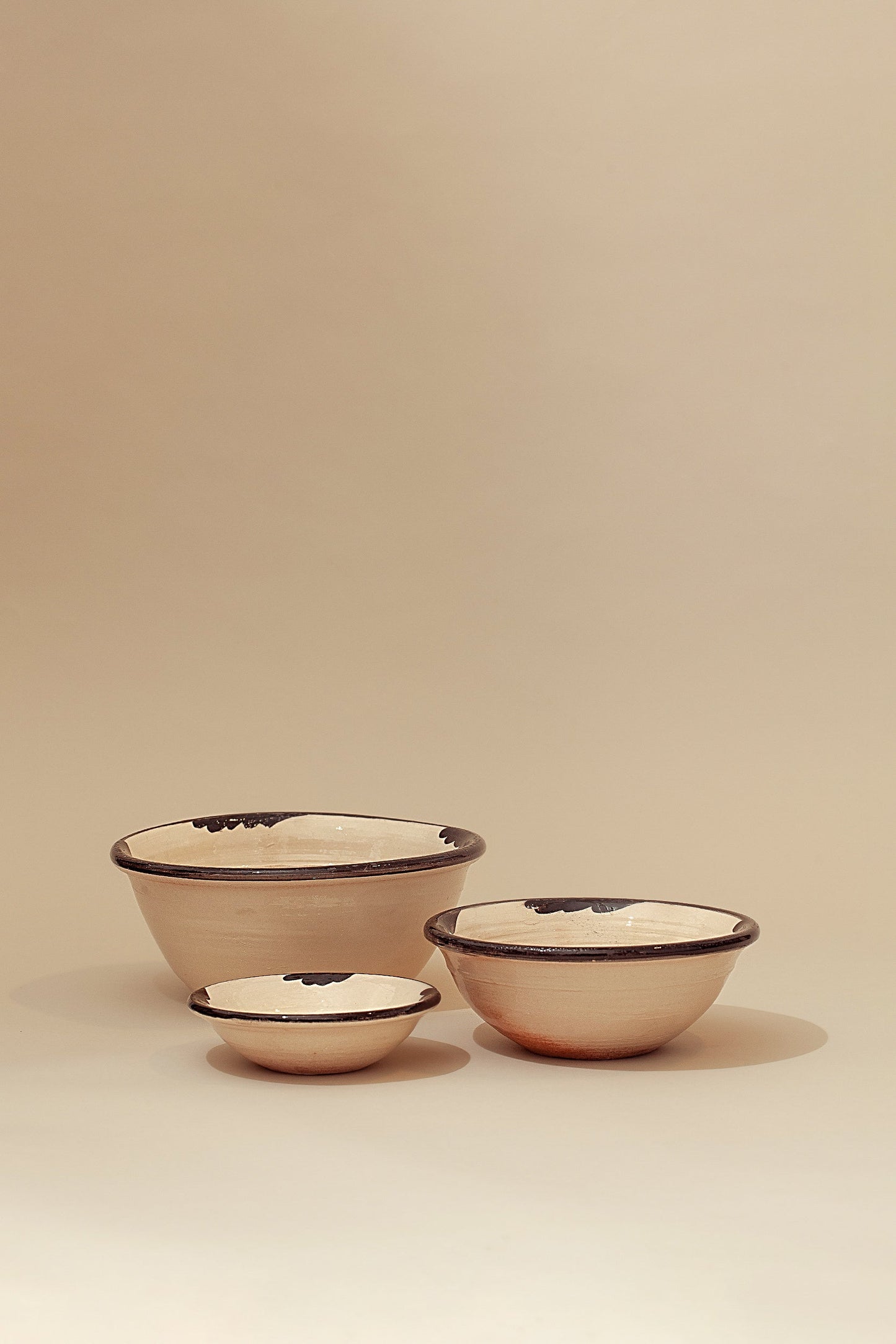 Set de cuencos cerámica granaíno negro