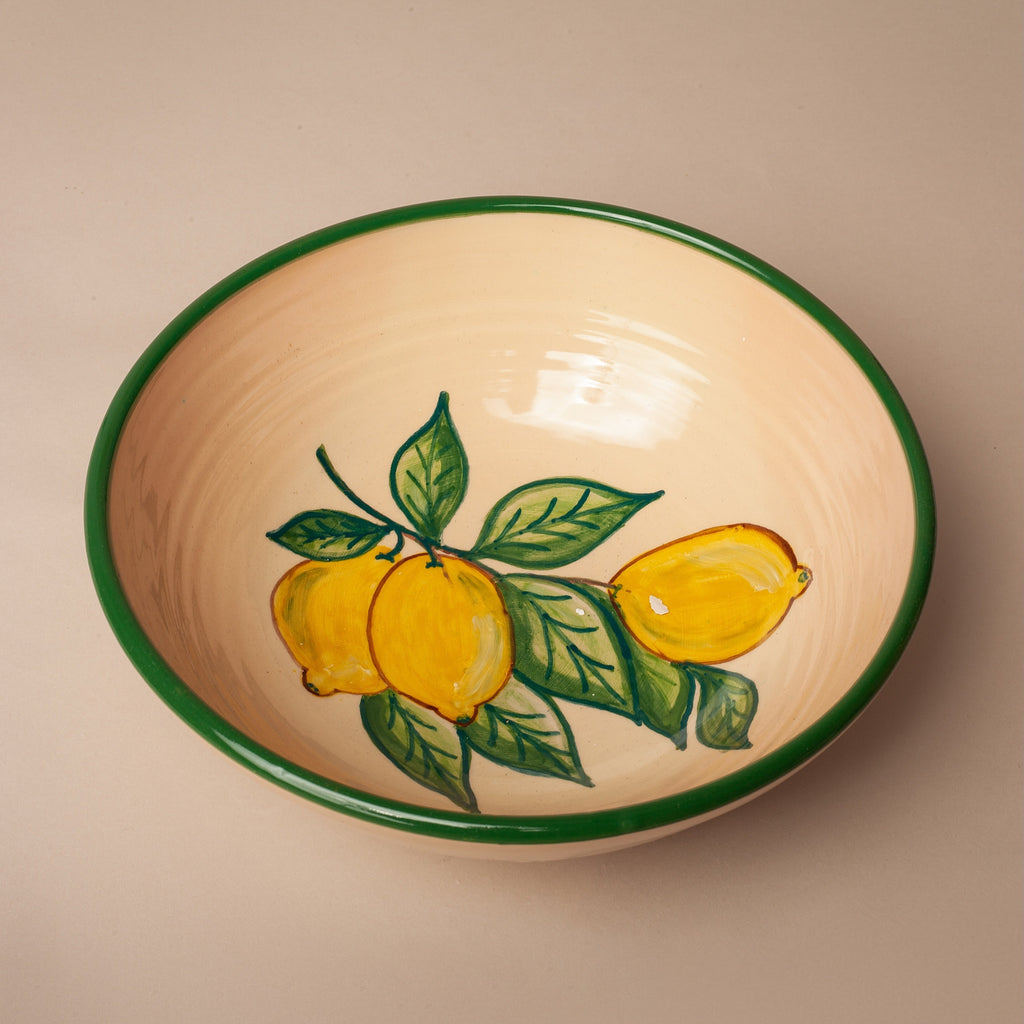 Salatschüssel aus gestempelter Keramik von Huerta