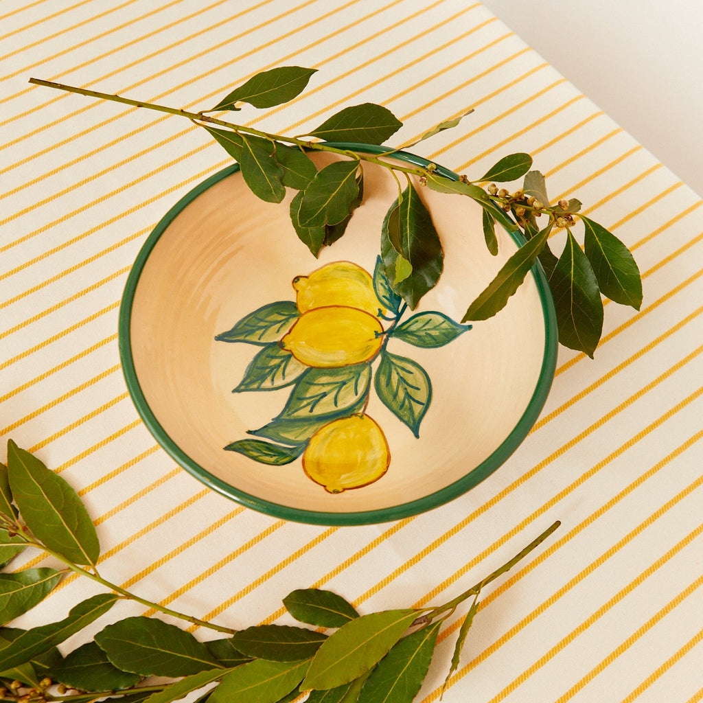 Salatschüssel aus gestempelter Keramik von Huerta