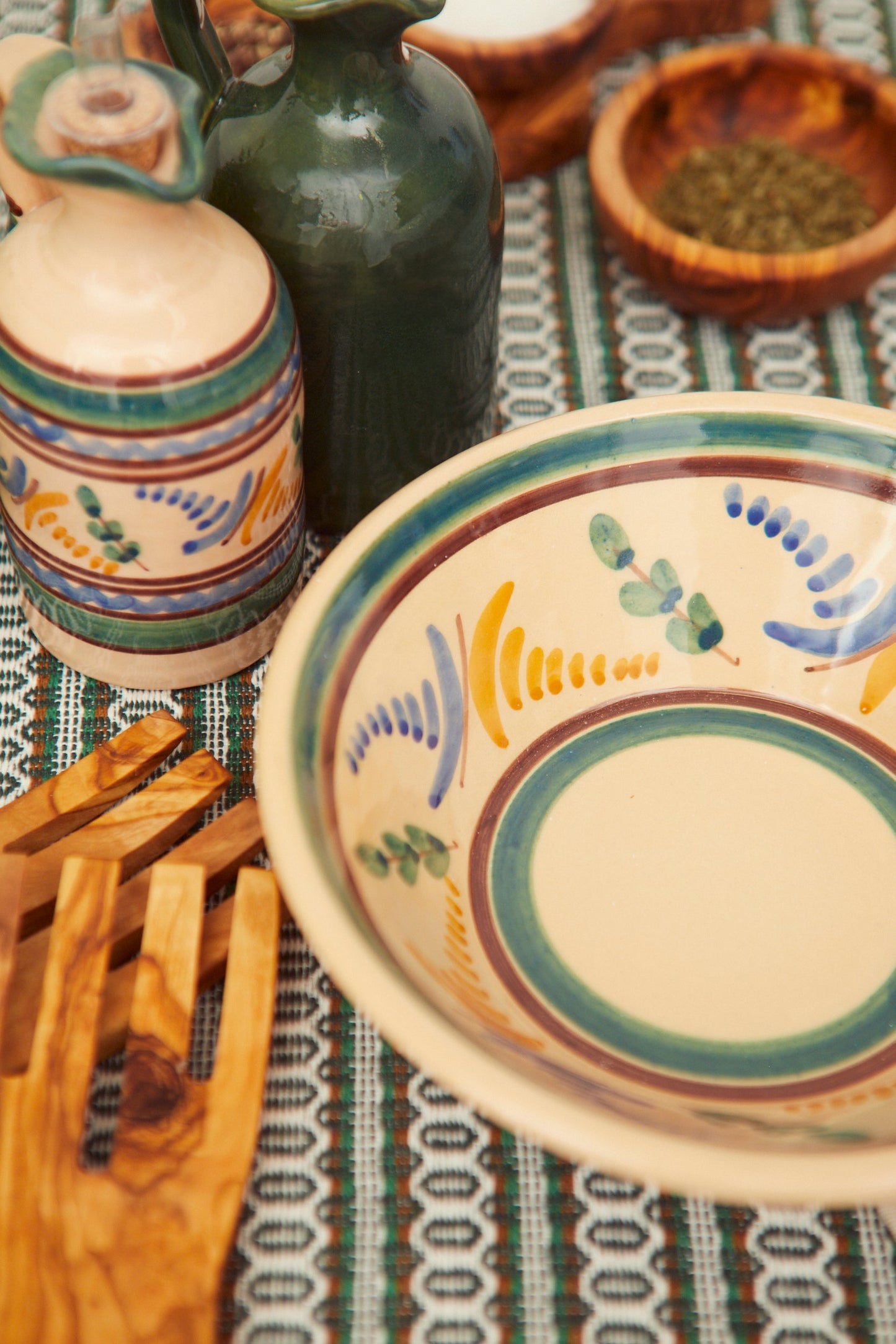 Medina gestempelte Keramik-Salatschüssel