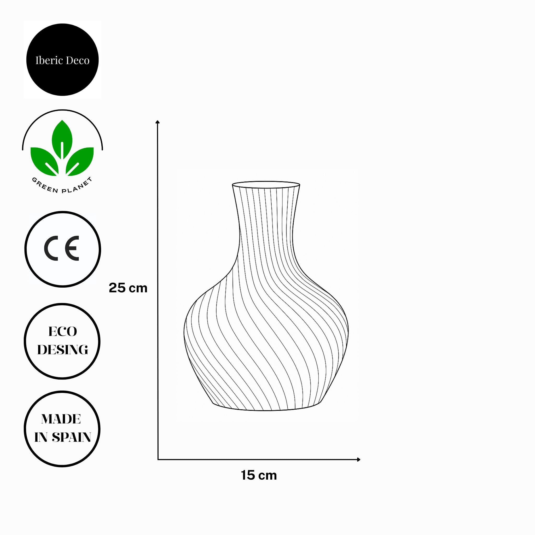 Dekorative Vase FREIA Design