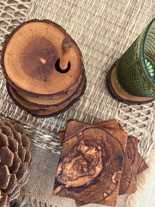 Posavasos de Madera - OLIVO