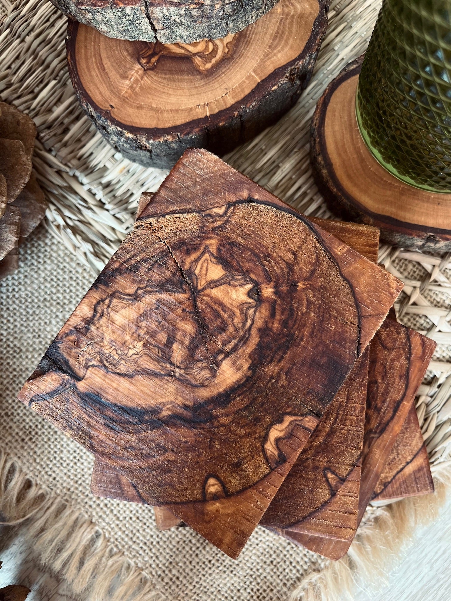 Posavasos de Madera - OLIVO