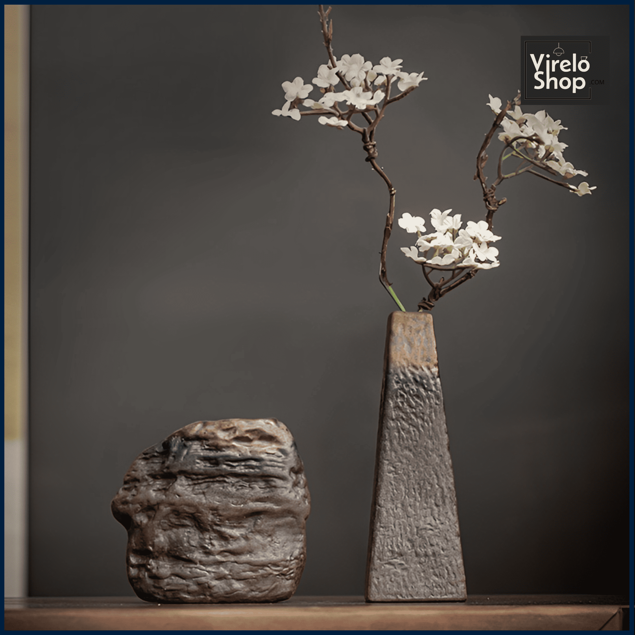 Vase rustique en céramique - PIERRE