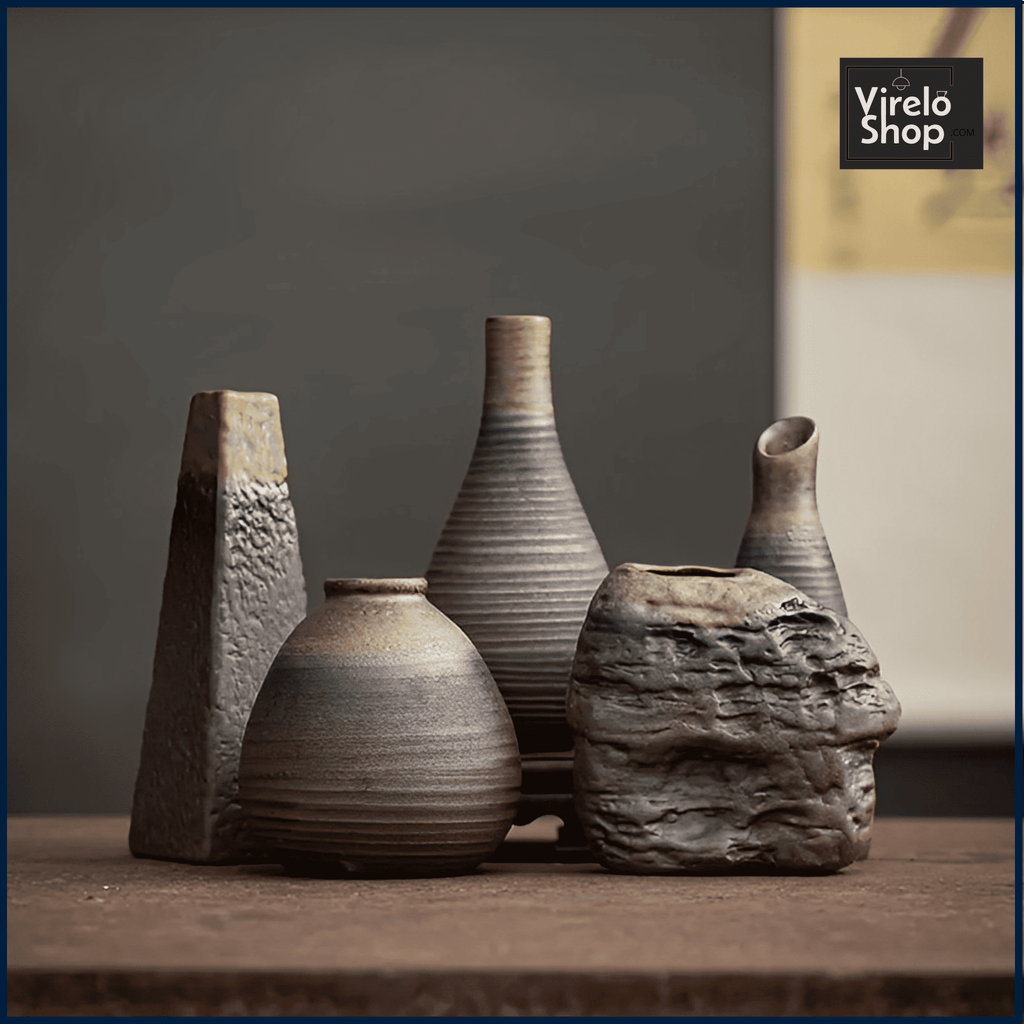 Vase rustique en céramique - PIERRE