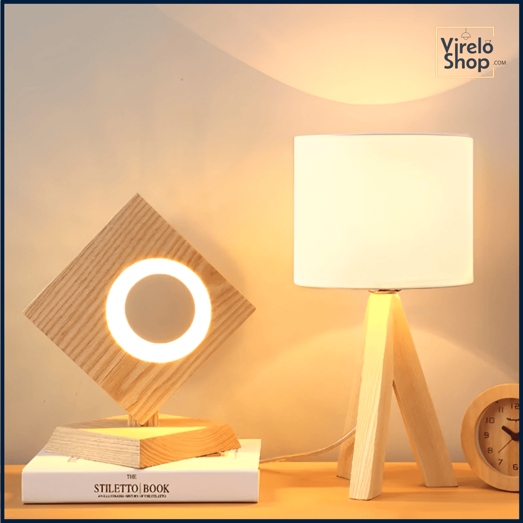 Lampe LED en bois - DAM