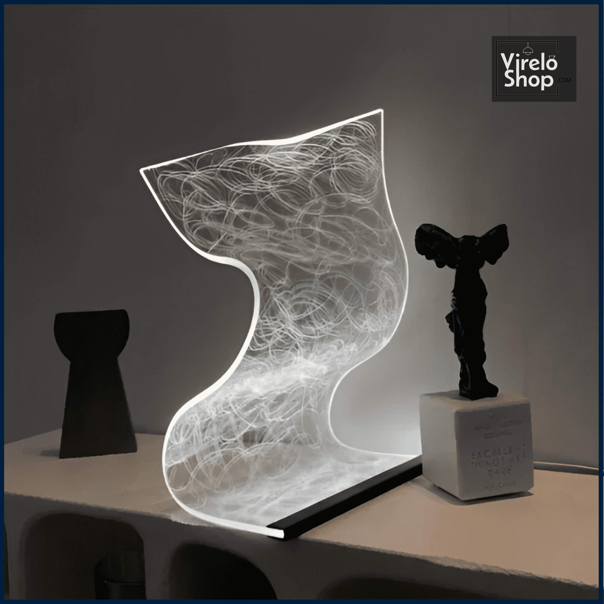 Lampe de table élégante en cristal - WAVE