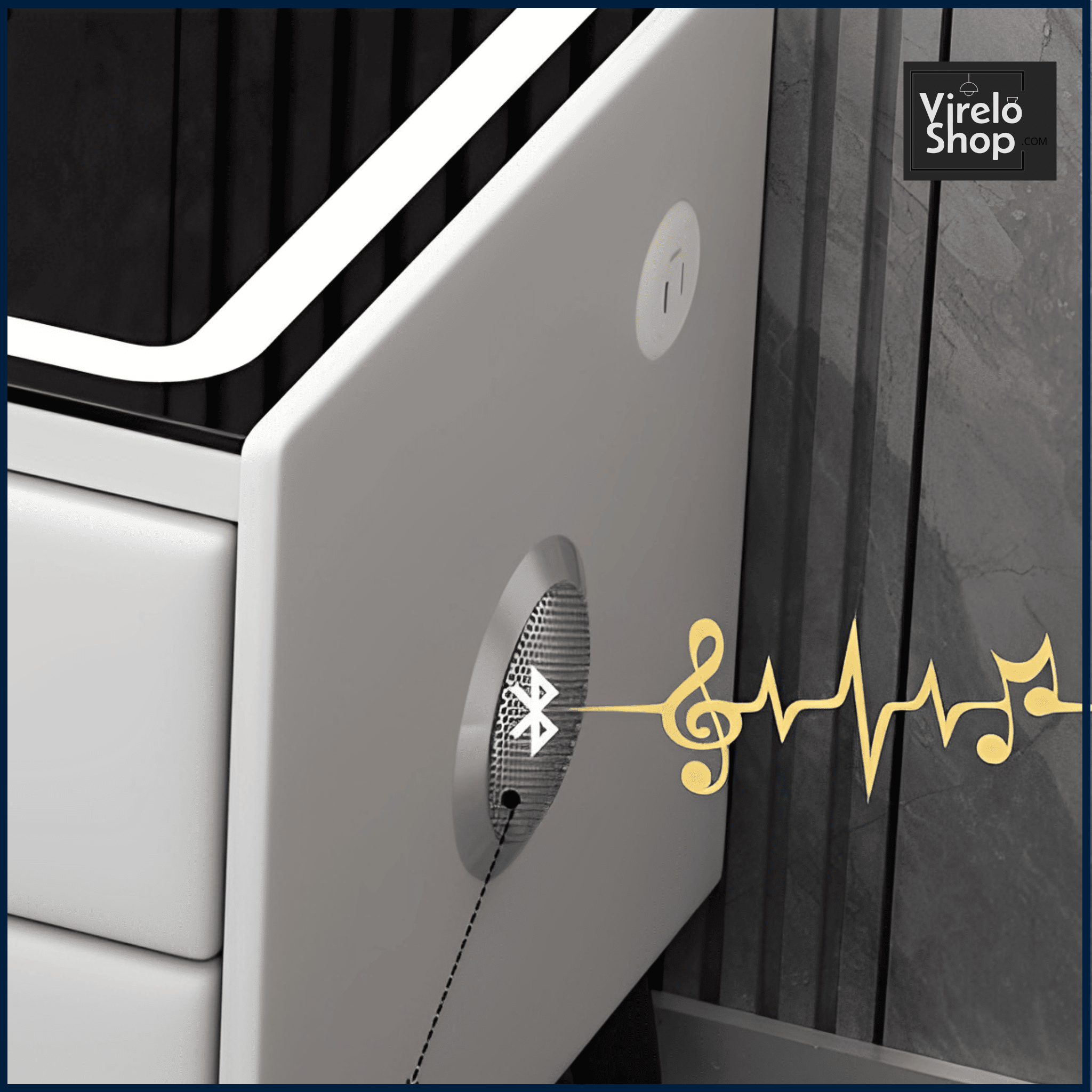 Mesa de Noche con caja fuerte - SMART