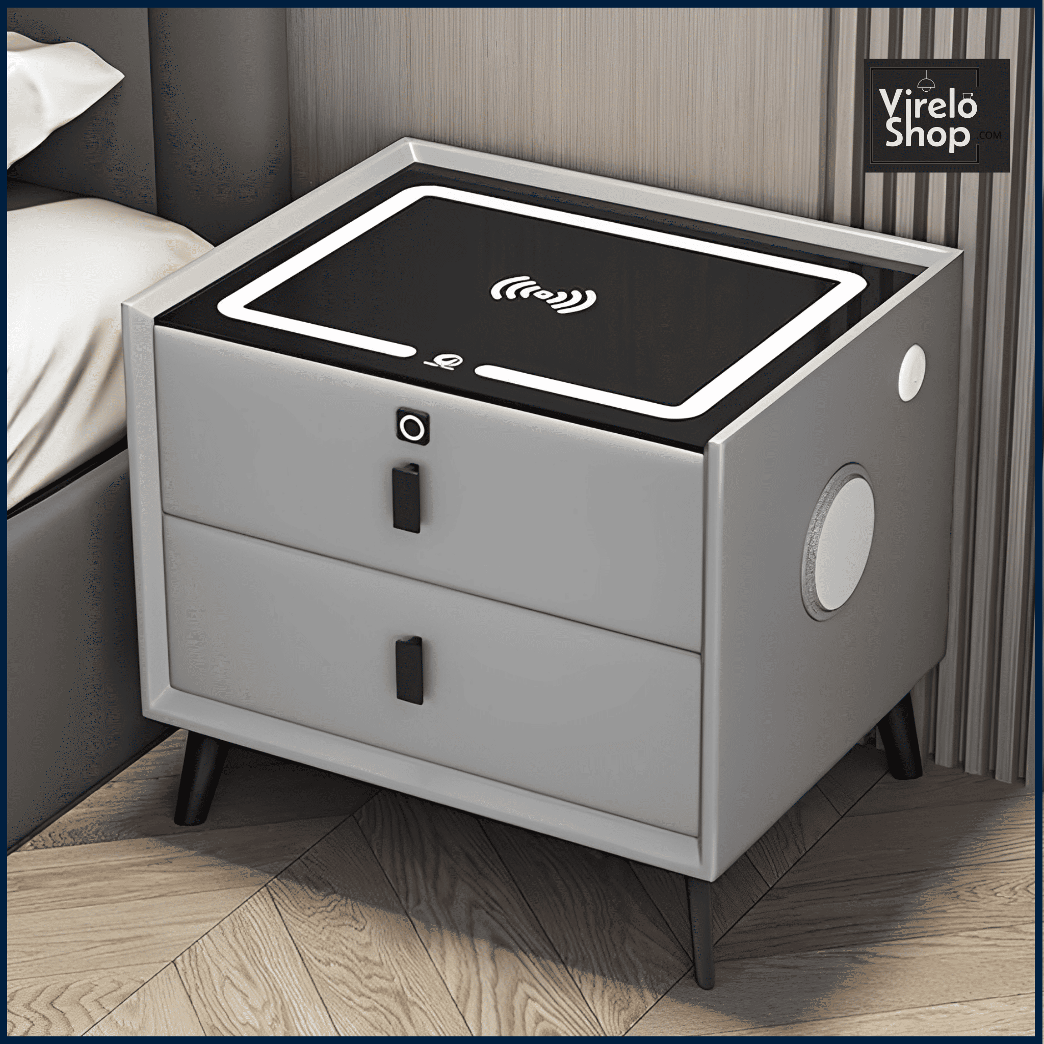 Table de chevet avec coffre-fort - SMART