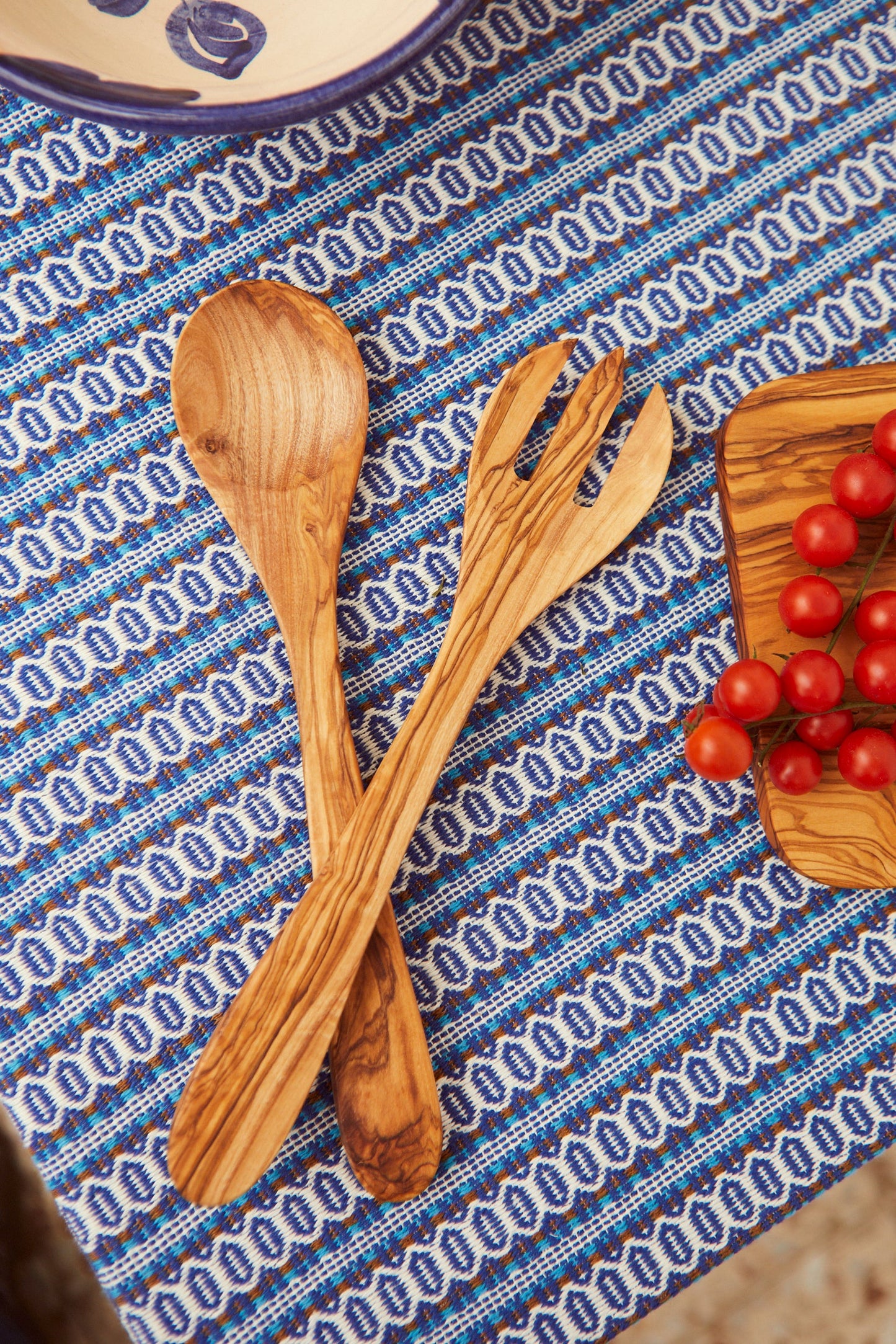 Löffel- und Gabelpaket aus Olivenholz