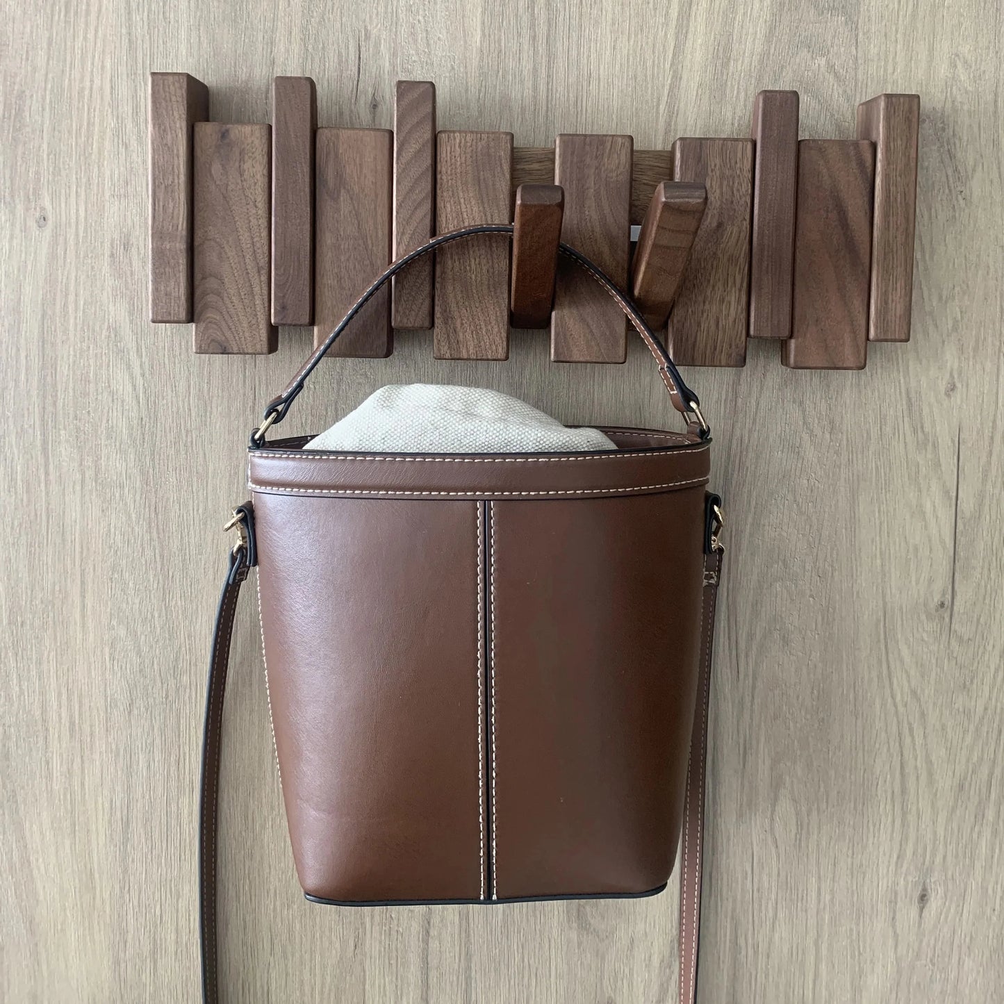 Wandgarderobe aus Naturholz - ROMA