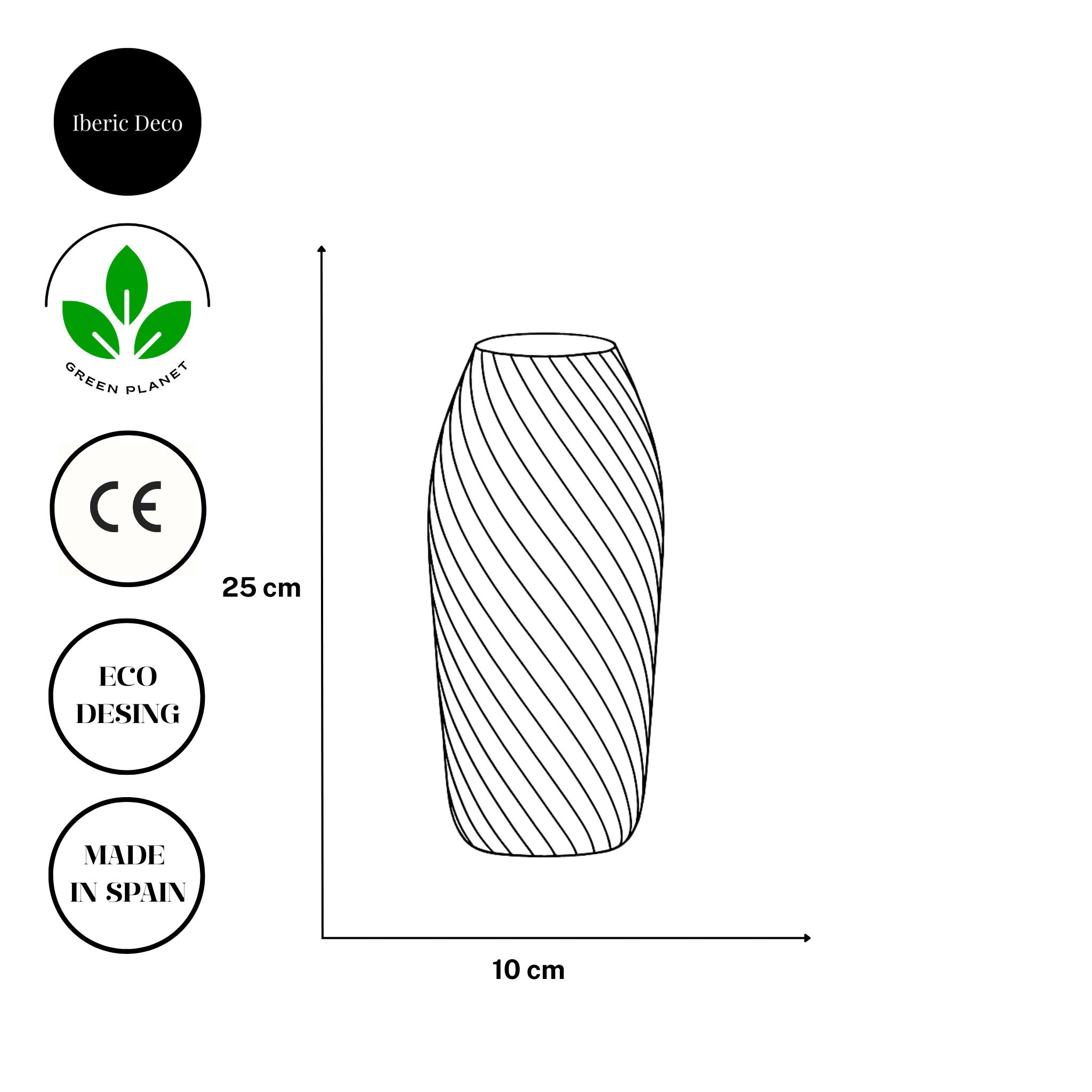 Dekorative Designer-Vase UNAI