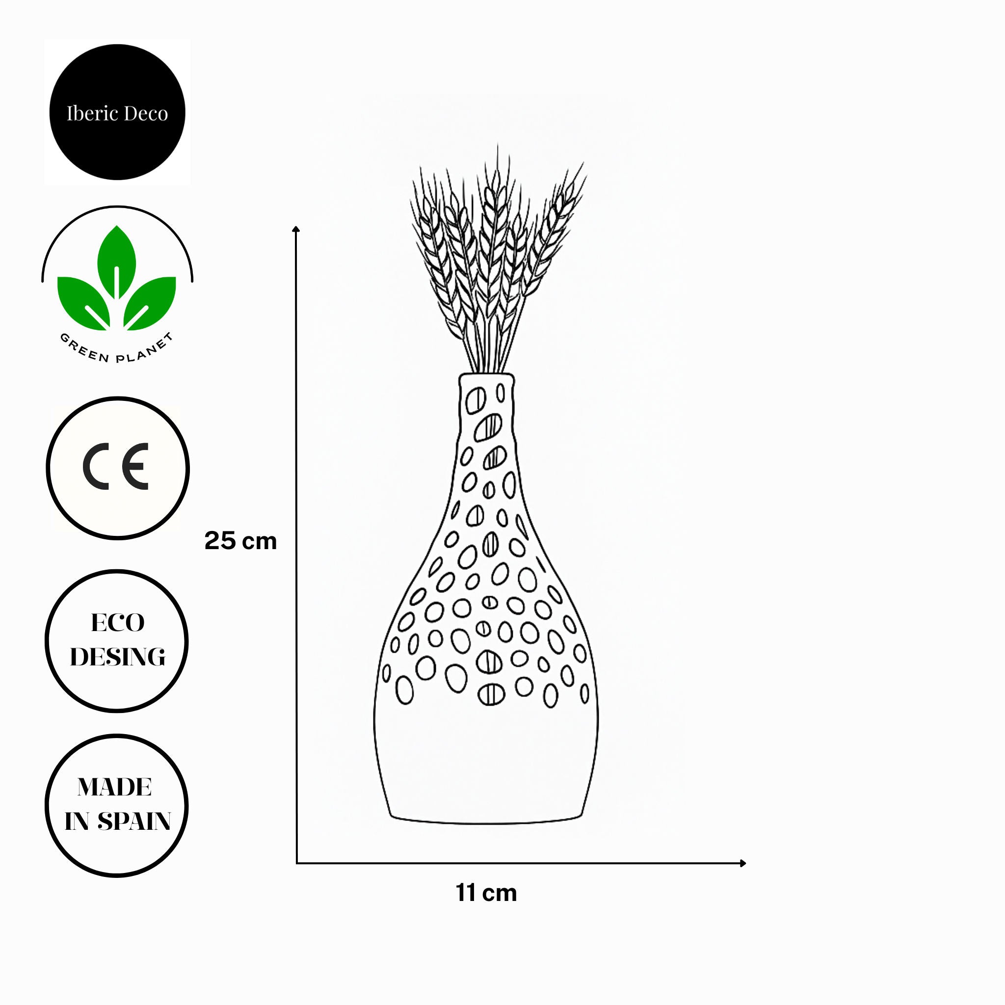 Jarrón decorativo de diseño VORONOI