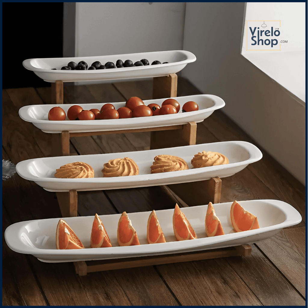 Bambus- und Keramiktabletts - SWEET