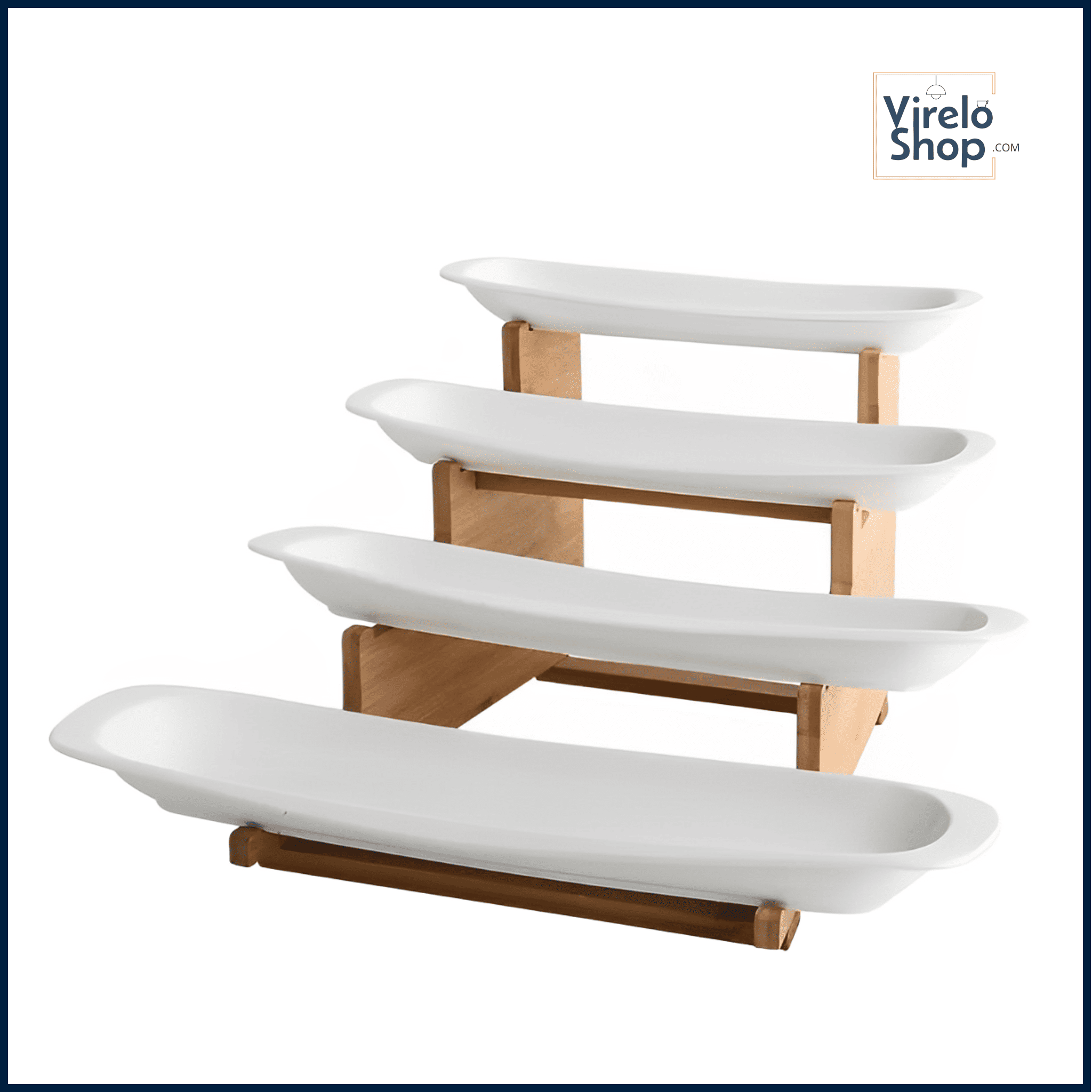 Bandejas de bambú y cerámica- SWEET