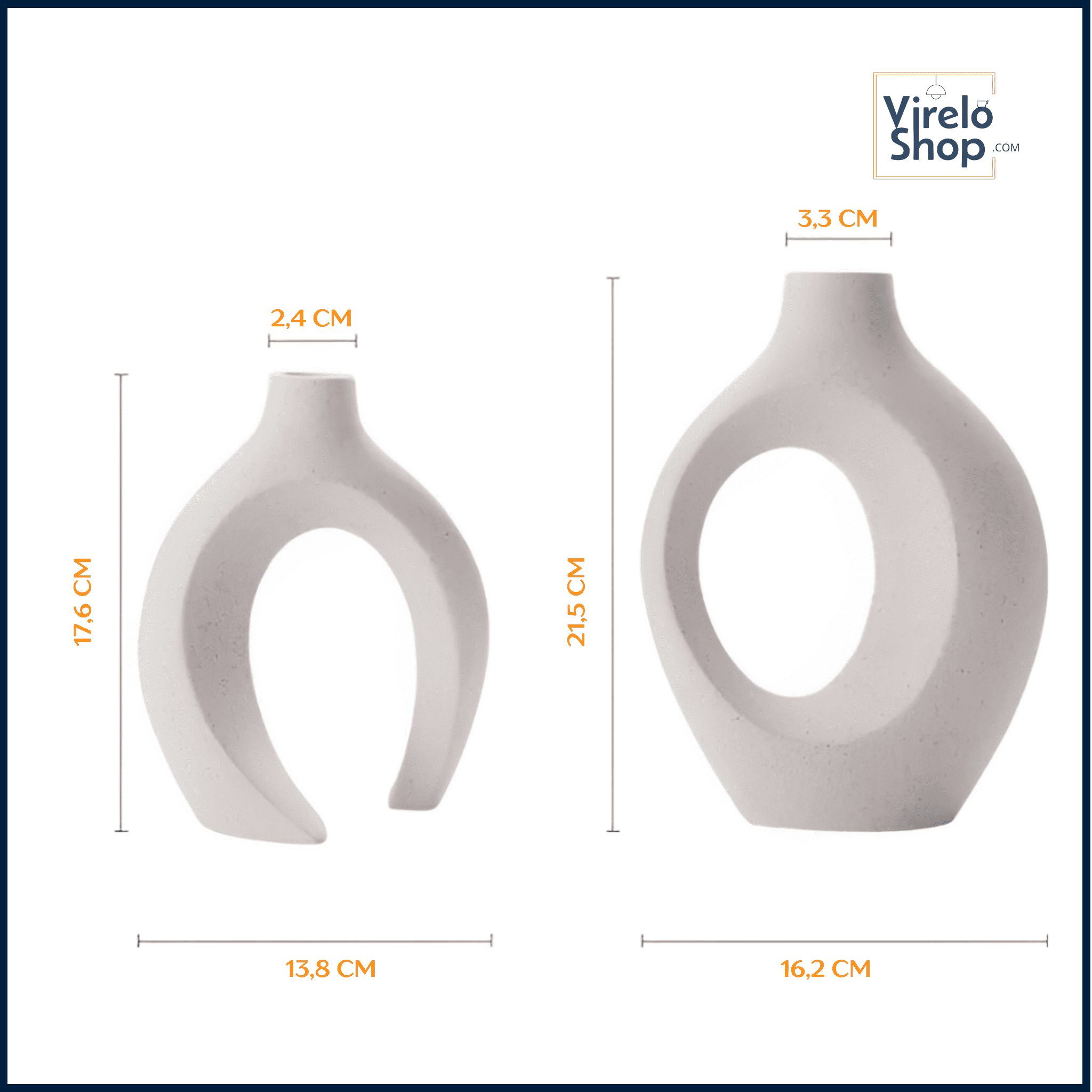 Vase en céramique de style nordique - VANIA