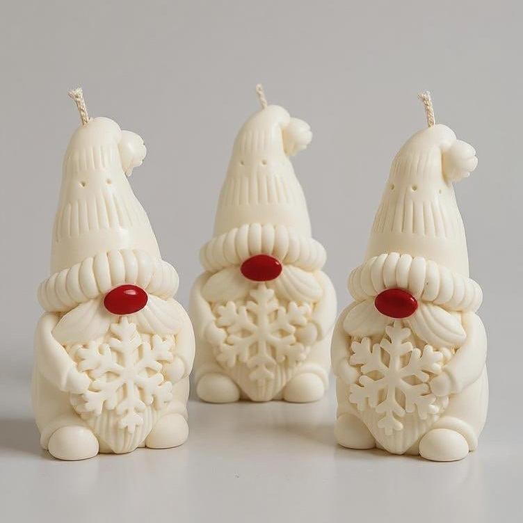 Vela navideña - GNOMITO NÓRDICO