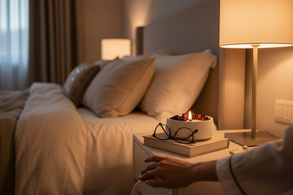 Mitternachtsblüte – XL Kerze 