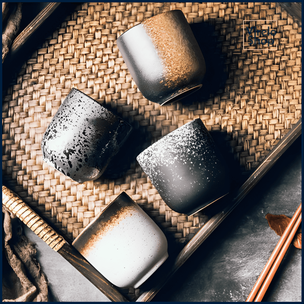 Keramiktassen im japanischen Stil - KYOTO