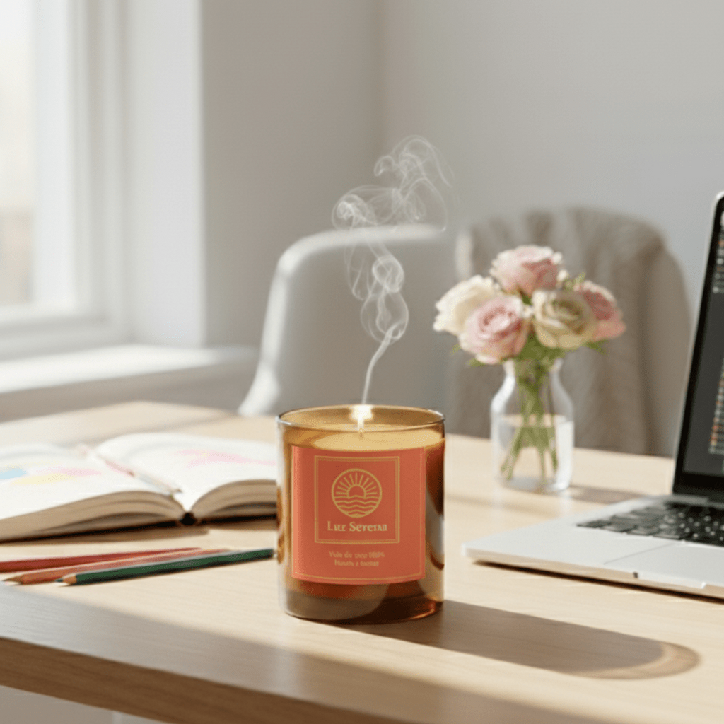 Vela para la energía positiva - Luz Serena