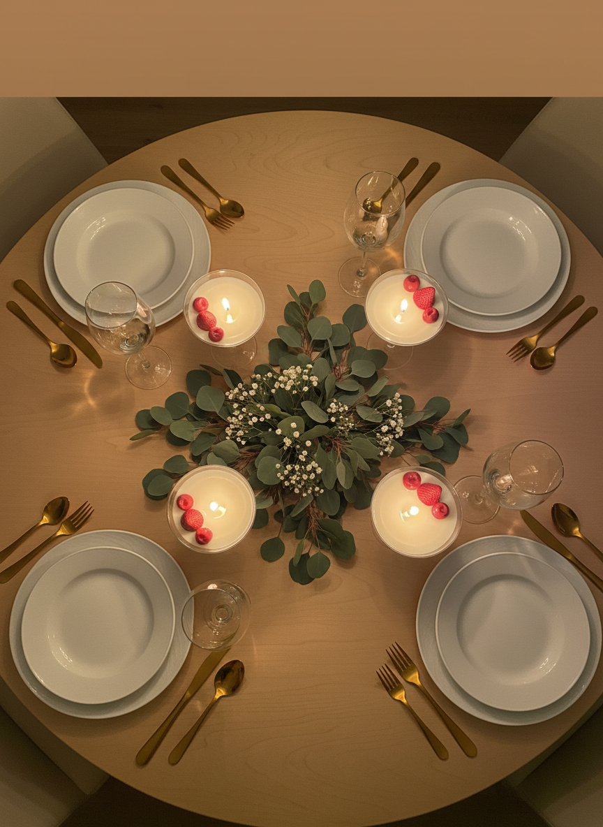 Gastgeberpaket – 4 süße Festtagskerzen