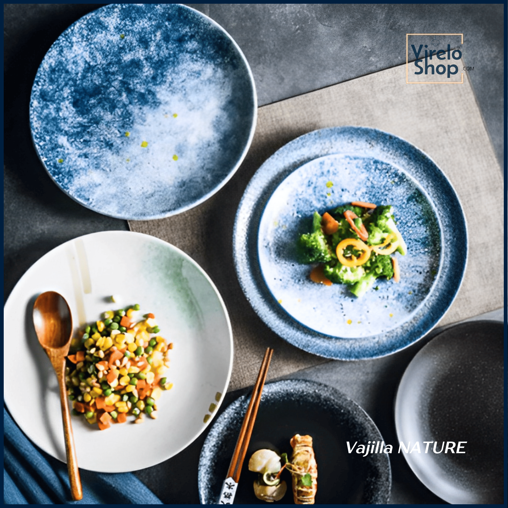 Vajilla de diseño en porcelana - NATURE