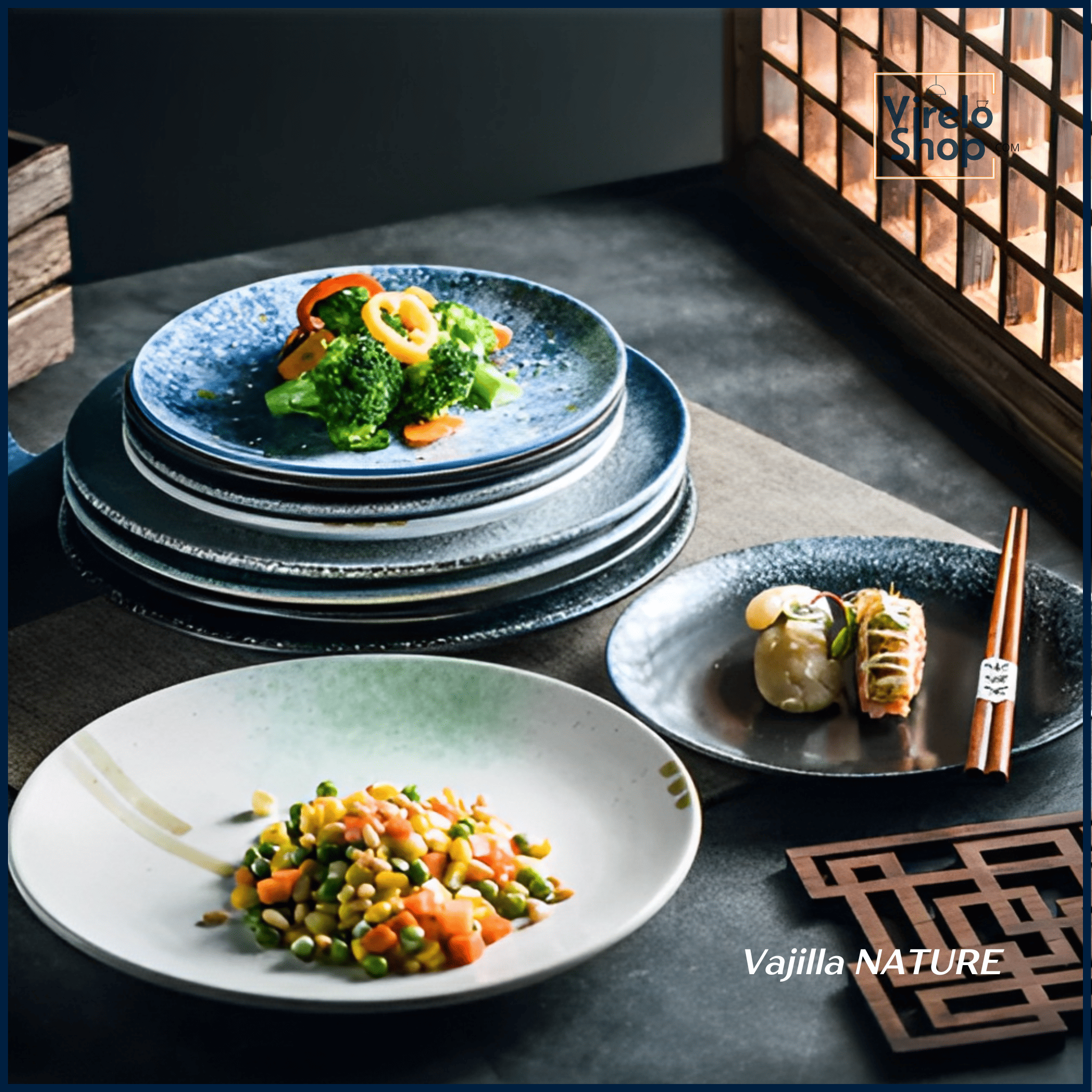 Vajilla de diseño en porcelana - NATURE